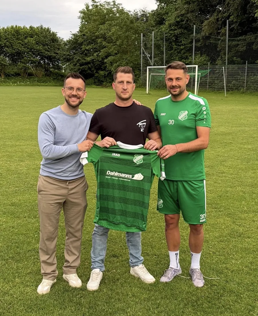 Presenting a new set of kits on the pitch